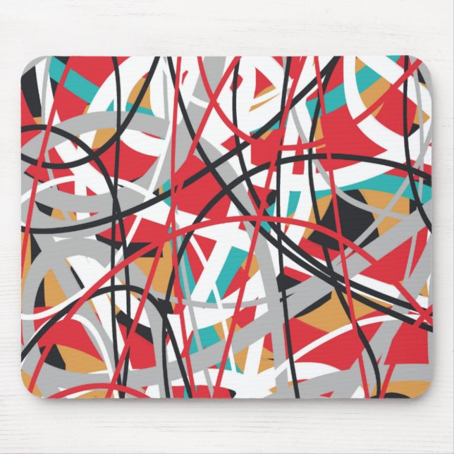 Abstract graffiti  mouse mat (Front)