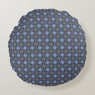Abstract graffiti pattern round cushion