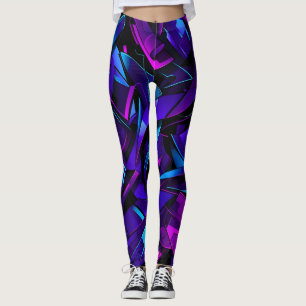 Abstract Graffiti Street Swirl Leggings