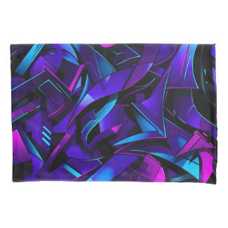 Abstract Graffiti Street Swirl Pillowcase