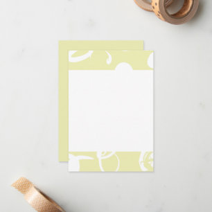 Abstract graphic signs Flat Note Card