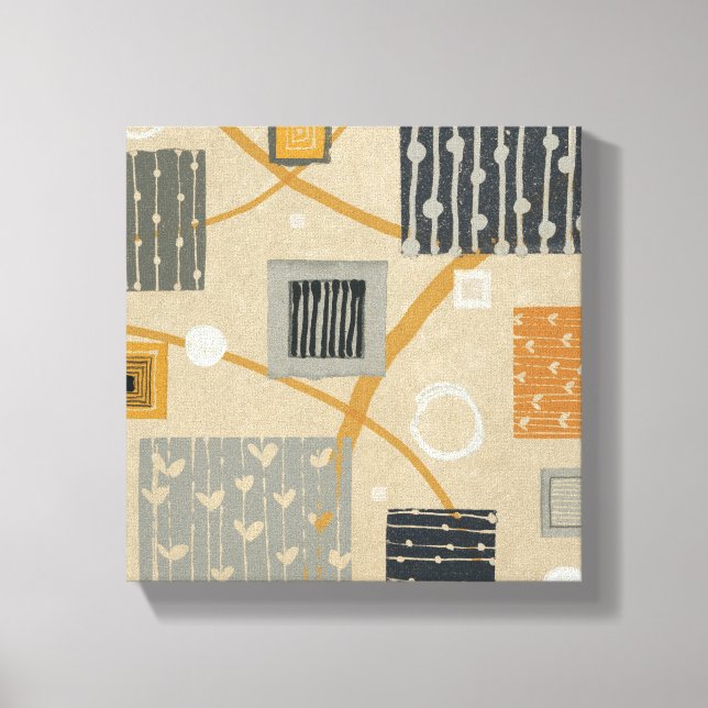 Abstract Graphic Tiles Canvas Print (Front)