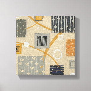 Abstract Graphic Tiles Canvas Print