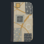 Abstract Graphic Tiles Samsung S4 Wallet Case<br><div class="desc">© Wild Apple Portfolio / Wild Apple.  A colourful image featuring tiles in different shapes and sizes. The tiles have individual geometric patterns on them.</div>