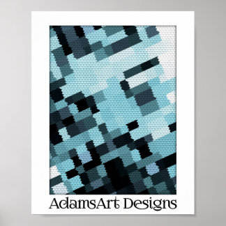 Abstract graphic with canvas look 8x10 print