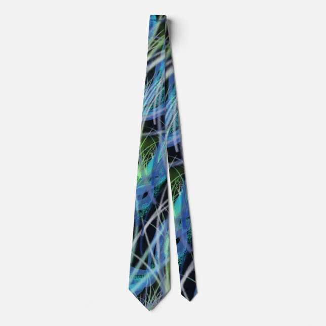 Abstract grass over dark water tie (Front)