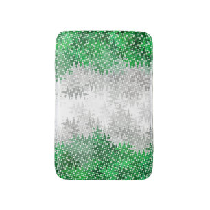 Abstract Grayromantic Pride Flag Bath Mat