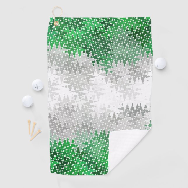 Abstract Grayromantic  Pride Flag Golf Towel (InSitu)