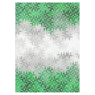 Abstract Grayromantic Pride Flag Tablecloth