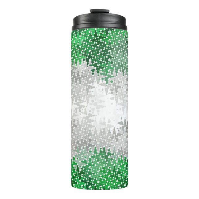 Abstract Grayromantic  Pride Flag  Thermal Tumbler (Front)