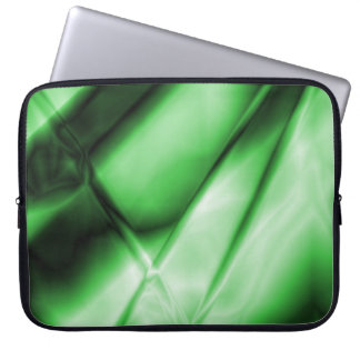Abstract Green 15 Inch Laptop Sleeve