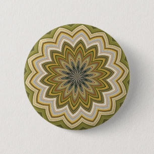 Abstract Green 6 Cm Round Badge