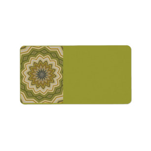Abstract Green Address Label