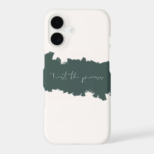 Abstract Green and Ivory Handwritten Motivational