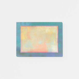 Abstract Green and Purple Serenity Post-it Notes