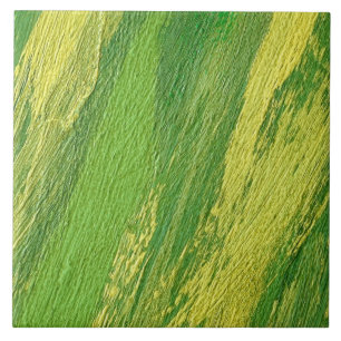 Abstract green and yellow diagonal stripes tile