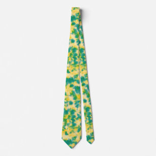 Abstract Green and Yellow Watercolor Tie Dye