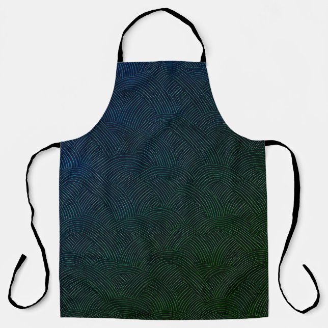 Abstract Green Apron (Front)