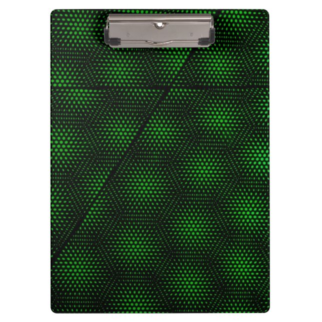 Abstract Green Background Clipboard (Front)