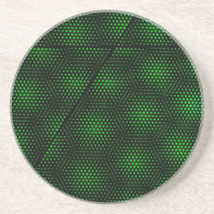 Abstract Green Background Coaster