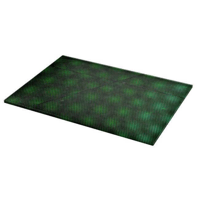 Abstract Green Background Cutting Board (Corner)