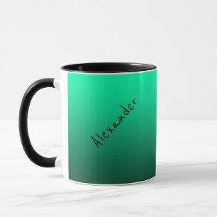 Abstract green birght contrast pure colour trend m mug