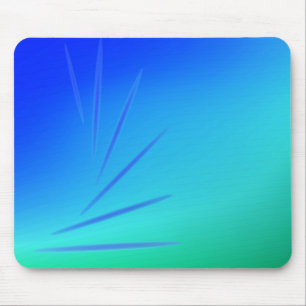 Abstract Green & Blue Design Mouse Mat