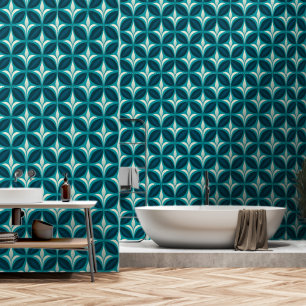 Abstract Green Circular Pattern Wallpaper