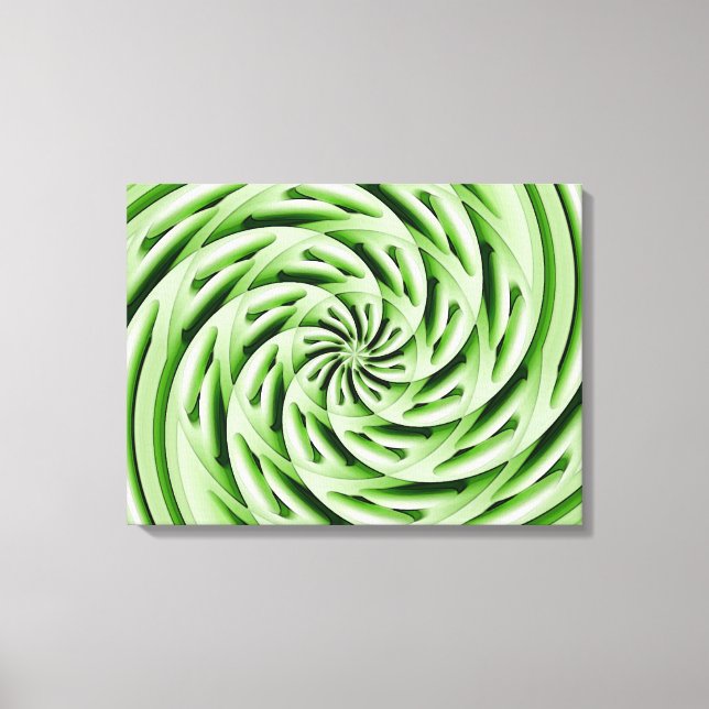 Abstract Green Eggs Canvas Wrap (Front)