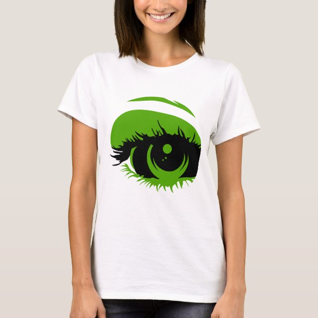 Abstract Green Eye T-Shirt (Front)