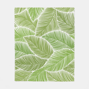 Abstract green floral, seamless background. fleece blanket