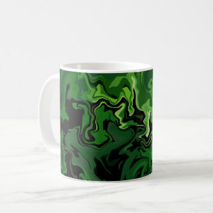 Abstract Green Flow Art Coffee Mug
