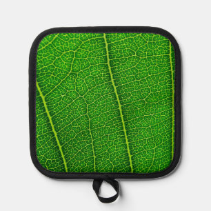 Abstract Green Leaf Texture Pot Holder