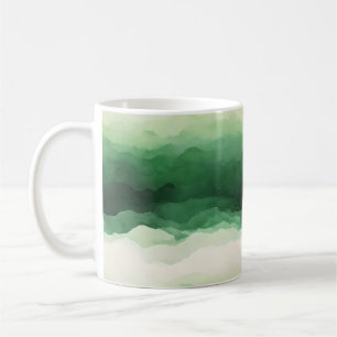 Abstract Green Light Pattern Coffee Mug