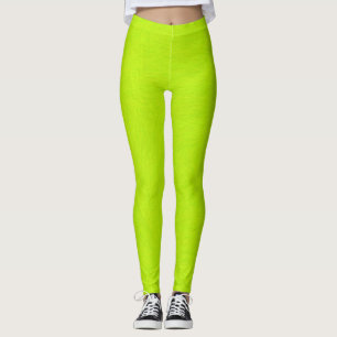 Abstract Green Lime Leggings