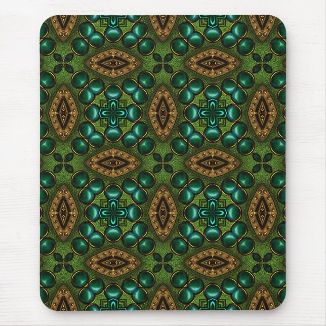 abstract_green mouse mat (Front)