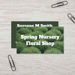 Abstract Green Mums Business Card