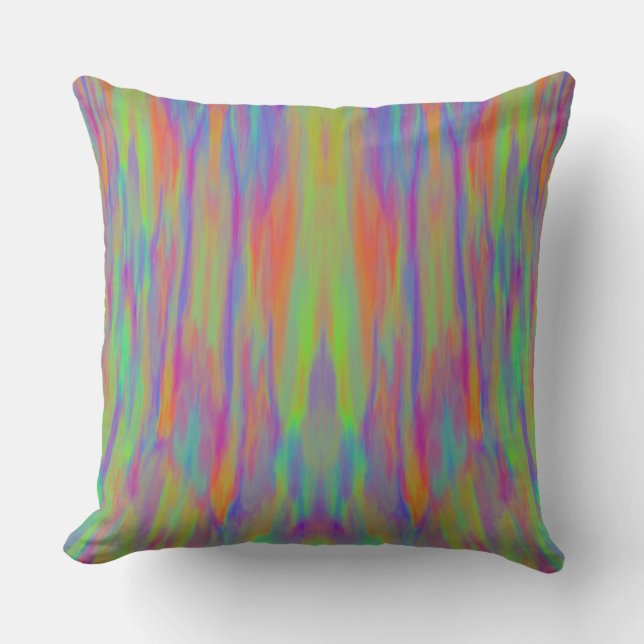 Abstract Green Natural Cushion (Front)