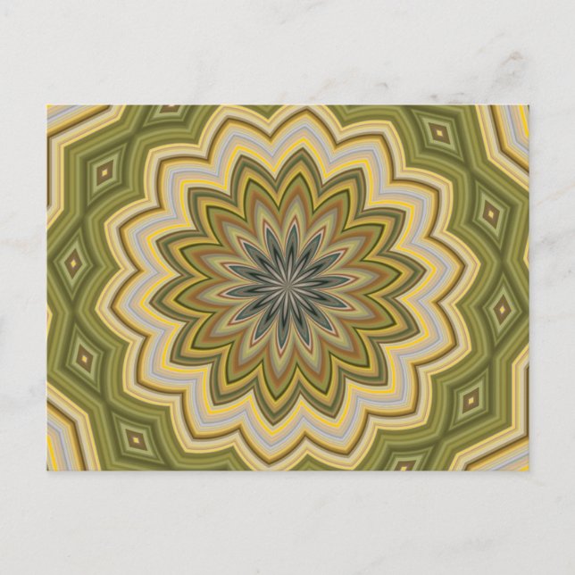 Abstract Green Postcard (Front)