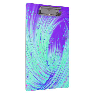 Abstract green purple Enchanted Garden Clipboard
