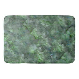Abstract green quartz marble granite pattern    bath mat