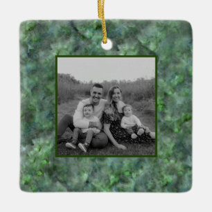 Abstract green quartz marble granite pattern   ceramic ornament