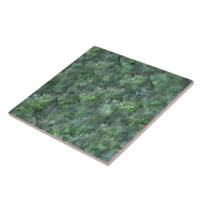 Abstract green quartz marble granite pattern  tile (Side)