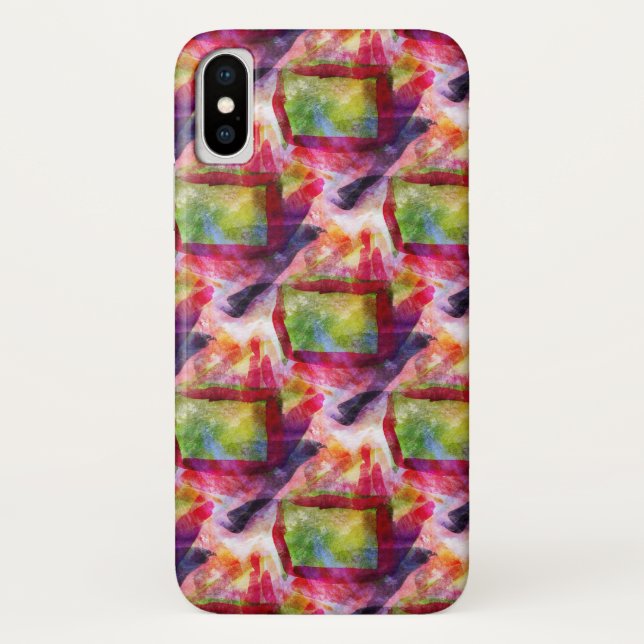 Abstract green, red wallpaper Case-Mate iPhone case (Back)