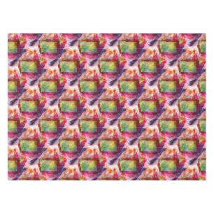 Abstract green, red wallpaper tablecloth