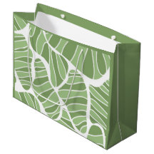 Abstract green shape Gift Bag