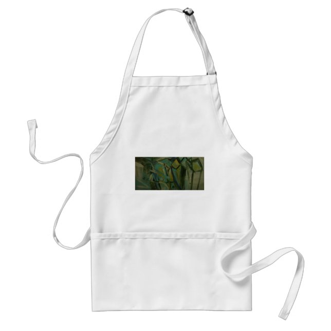 Abstract Green Standard Apron (Front)