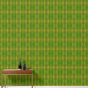 Abstract Green Stem Stripes Harmony and Prosperity Wallpaper