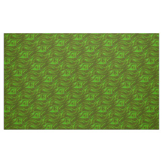 Abstract green Swirl Pattern Fabric