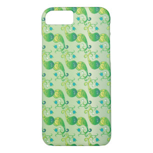 Abstract Green Tulip Boteh Floral Pattern iPhone 8/7 Case